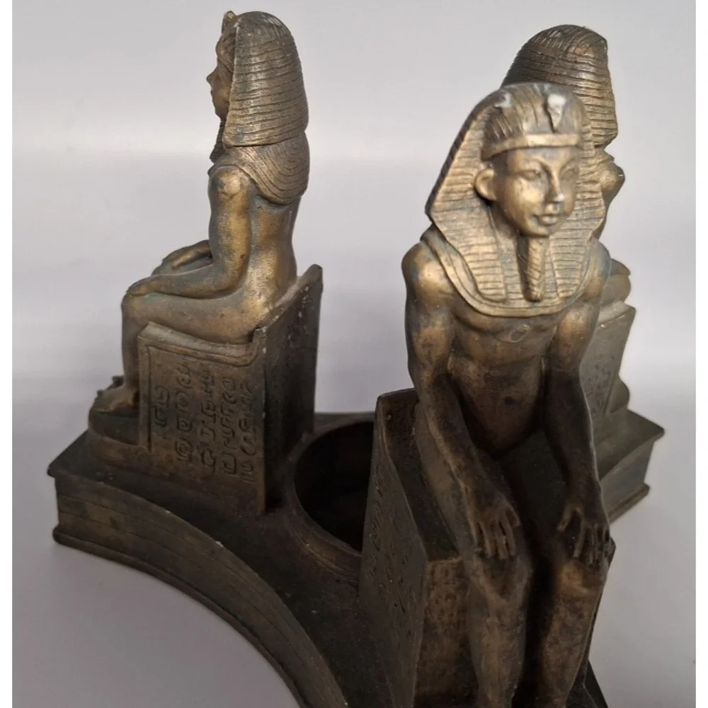 Three Egyptian Statues Candle‎ Holder